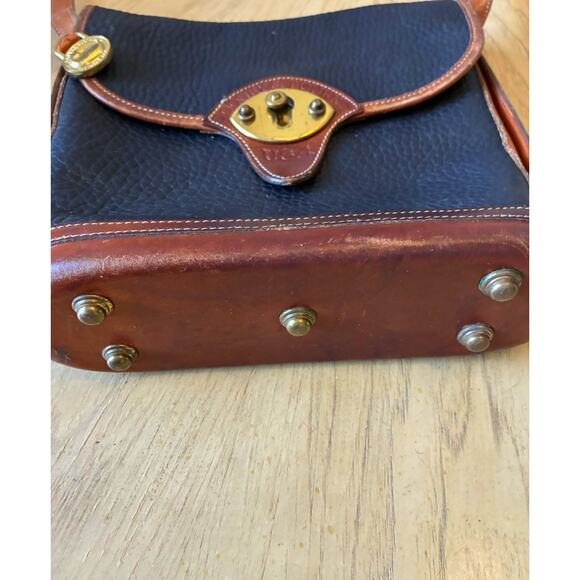 Vintage Dooney & Bourke All Weather Leather Crossbody Bag USA 80s 90s Equestrian - Picture 13 of 16